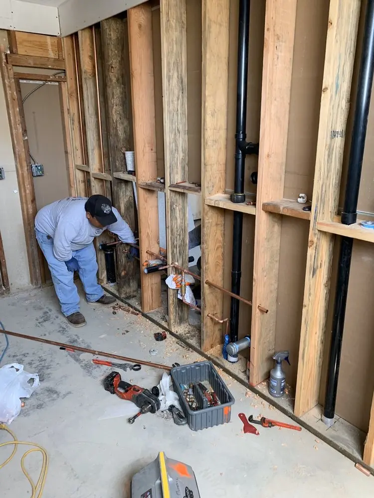 Commercial rough-in plumbing for Gas Line Repair in Torrance